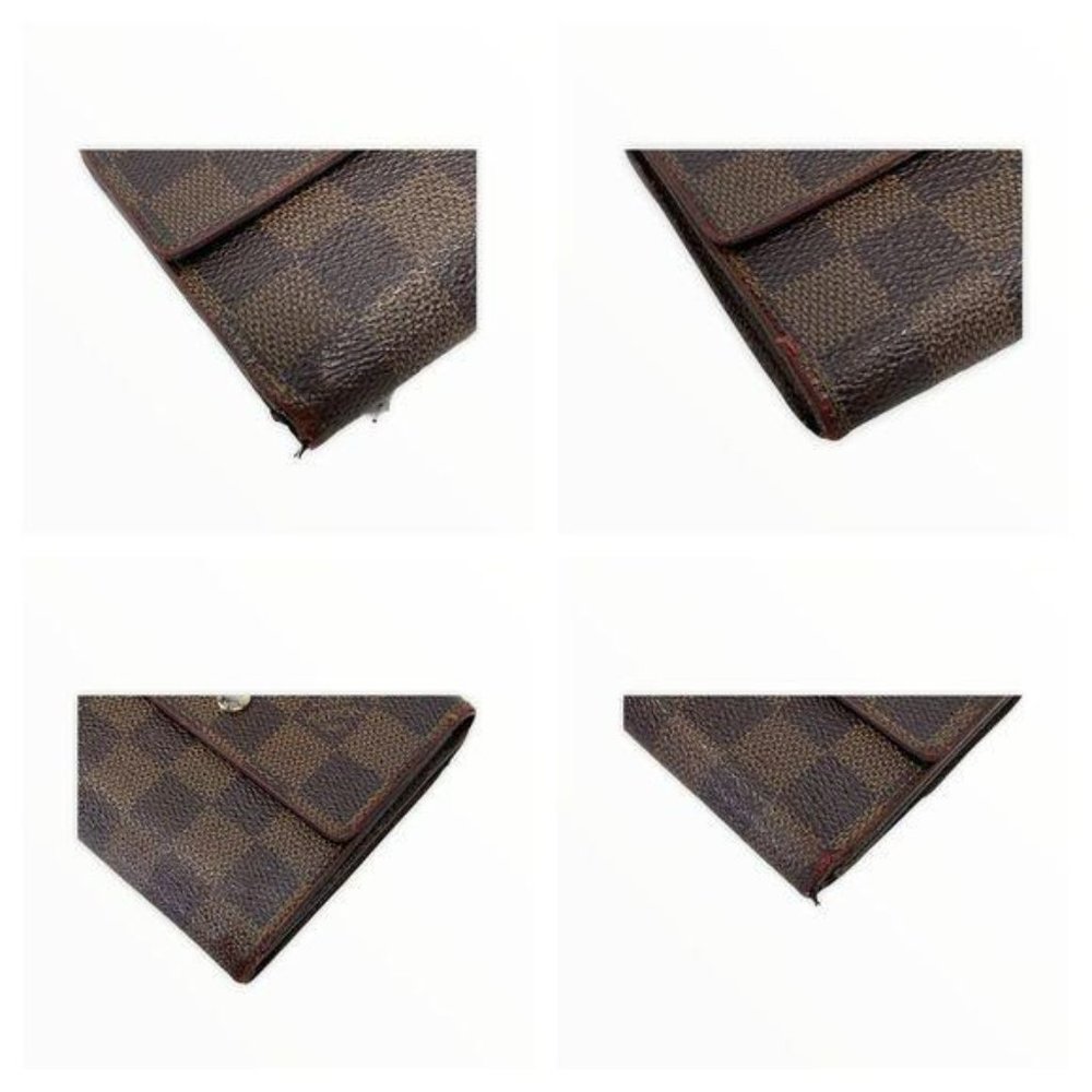 Authentic Louis Vuitton Wallet Damier Azur Leather LV Vintage - Picture 2 of 11